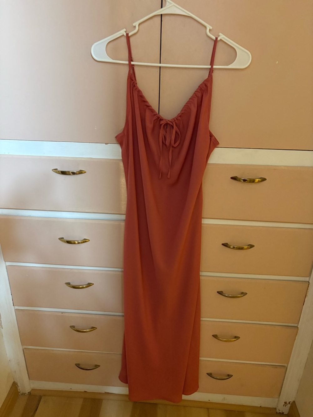Forever 21 Rust Orange Slip Dress